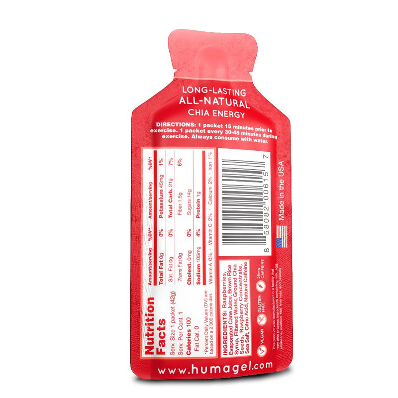 huma Energy Gels - Original Raspberries