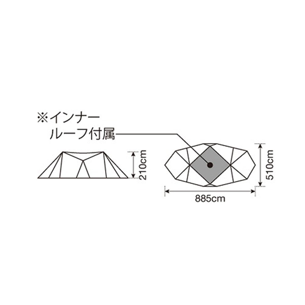 未使用  peak Land Station L IVORY Land Station L Ivory | Snow Peak