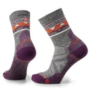 Smartwool Women's Hike Zig Zag Valley Mid Crew Socks Light Cushion 女裝民族風印花中筒襪 Ash/Charcoal