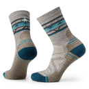 Smartwool Women's Hike Zig Zag Valley Mid Crew Socks Light Cushion 女裝民族風印花中筒襪 Taupe/Natural Marl