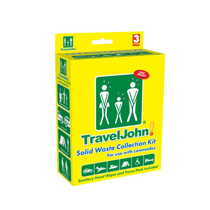 TravelJohn Solid Waste Collection Kit - 3-Pack 攜帶式固體廢物收集套件(3個裝)