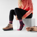 Smartwool Women's Hike Light Cushion Tube Stripe Crew Socks Purple Iris