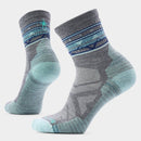 Smartwool Women's Hike Zig Zag Valley Mid Crew Socks Light Cushion Medium Grey