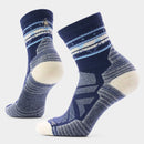 Smartwool Women's Hike Zig Zag Valley Mid Crew Socks Light Cushion Deep Navy