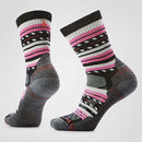 Smartwool Women's Hike Light Cushion Margarita Crew Socks 女裝瑪格麗特紋中高筒登山襪 Black