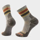 Smartwool Hike Light Cushion Striped Mid Crew Socks 男裝登山襪 Taupe Natural Marl