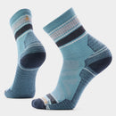 Smartwool Hike Light Cushion Striped Mid Crew Socks Dusty Teal