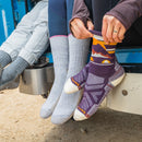 Smartwool Women's Hike Light Cushion Mountain Moon Crew Socks Purple Iris