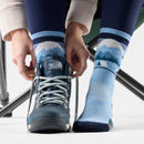 Smartwool Women's Hike Light Cushion Mountain Moon Crew Socks Serene Blue