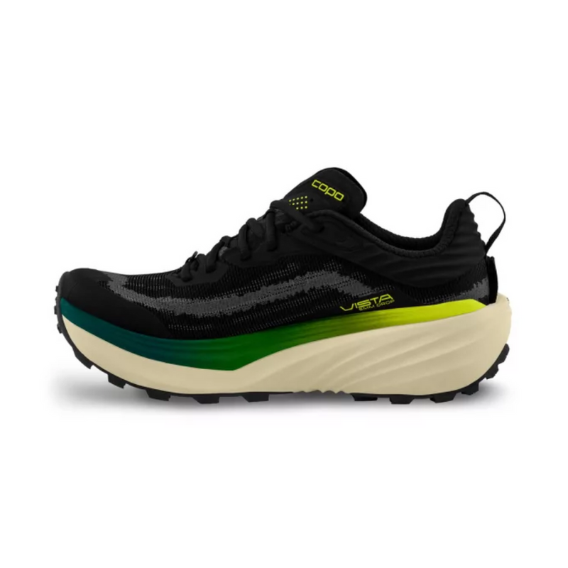 Topo Athletic Vista Trail Running Shoe Men's 男裝越野跑鞋 Black/Lime