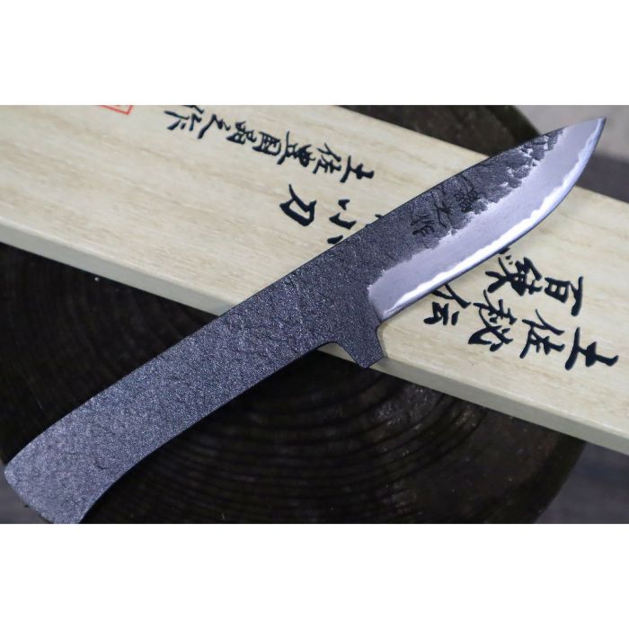 TOYOKUNI KNIFE Black Hammer Small Knife 85cm 手工鍛造超鋼黑土斧刀
