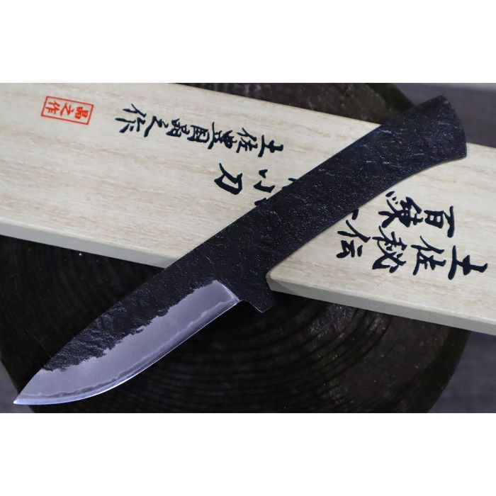 TOYOKUNI KNIFE Black Hammer Small Knife 85cm 手工鍛造超鋼黑土斧刀