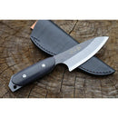 TOYOKUNI KNIFE Full Tang Black Hammer Damasucus 90mm 土佐原白鋼龍骨刀