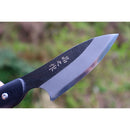 TOYOKUNI KNIFE Full Tang Black Hammer Damasucus 90mm 土佐原白鋼龍骨刀