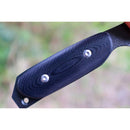 TOYOKUNI KNIFE Full Tang Black Hammer Damasucus 90mm 土佐原白鋼龍骨刀