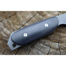 TOYOKUNI KNIFE Full Tang Black Hammer Damasucus 90mm 土佐原白鋼龍骨刀