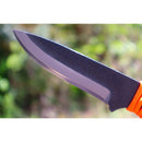 TOYOKUNI KNIFE Full Tang Black Hammer 104mm With Paracord 土佐原白鋼龍骨刀(傘繩刀柄) 