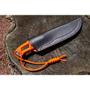 TOYOKUNI KNIFE Full Tang Black Hammer 104mm With Paracord 土佐原白鋼龍骨刀(傘繩刀柄)