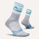 Feetures Trail Max Cushion Mini Crew Sock 越野跑襪 Cloud Veil Blue