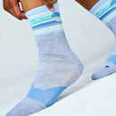 Feetures Trail Max Cushion Mini Crew Sock 越野跑襪 Cloud Veil Blue
