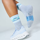 Feetures Trail Max Cushion Mini Crew Sock 越野跑襪 Cloud Veil Blue