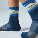 Feetures Trail Max Cushion Mini Crew Sock 越野跑襪 Cloud Veil Navy