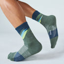 Feetures Trail Max Cushion Mini Crew Sock 越野跑襪 Tectonic Green