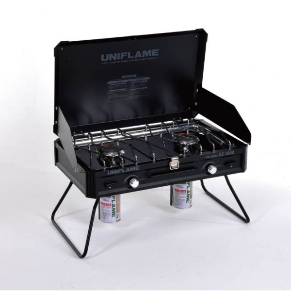 UNIFLAME Twin Burner US-1900 Black 610350 黑魂版雙頭氣爐