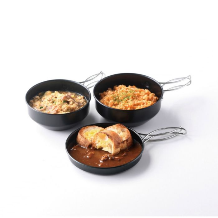 UNIFLAME Trail Pot 3 Black Cookset 667828 煮食三件套裝