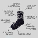 SUMS Ascenders Running Socks 跑步襪 Grey/Black
