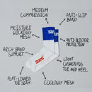 SUMS All Seasons Running Socks 跑襪 Blue/White
