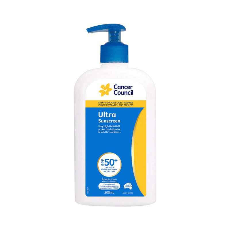 Cancer Council Australia Ultra Sunscreen SPF50+ 500ml