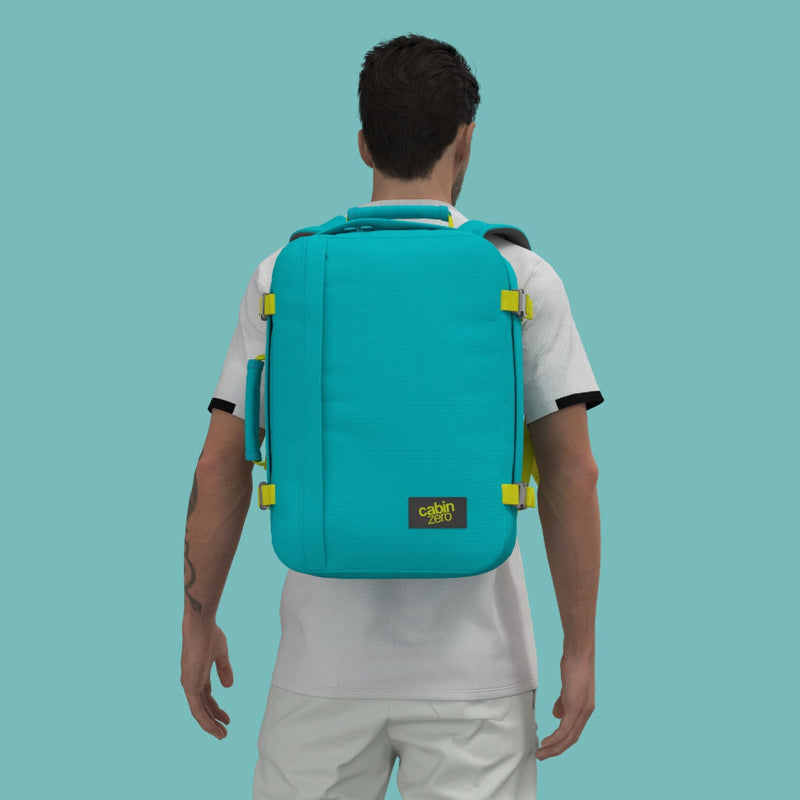 Cabin Zero Classic 36L Travel Backpack Aqua Lagoon