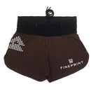 T8 Women's Sherpa Shorts v2 多功能腰帶跑褲 Fineprint Coffee