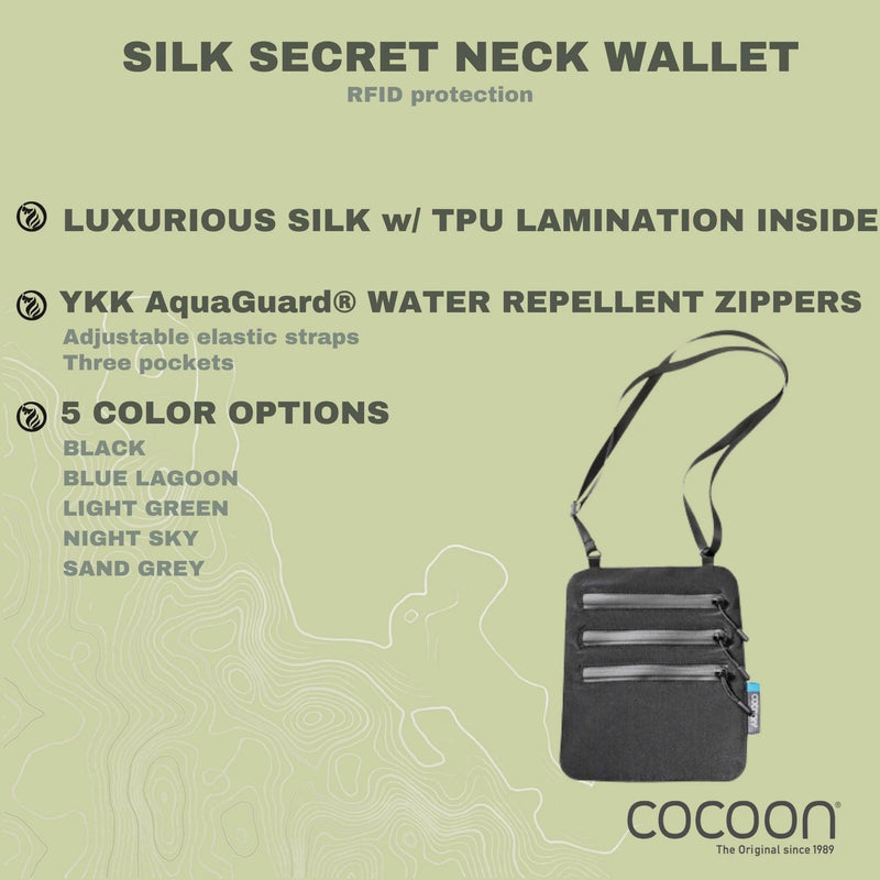 COCOON Secret Neck Wallet / Silk 絲質掛頸多功能錢包