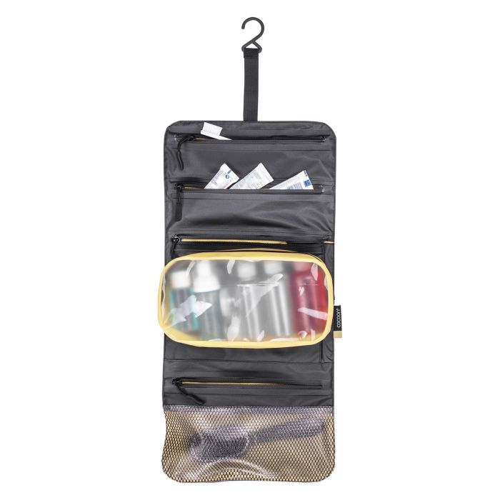 COCOON Hanging Toiletry Kit Minimalist 旅行用可掛式盥洗包 Grey/Black/Yellow