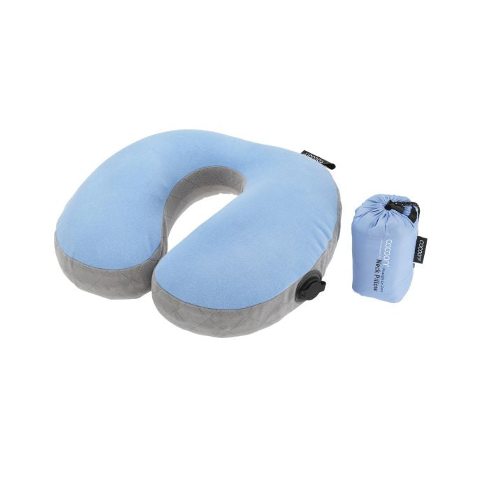 COCOON Ultralight Air-Core Neck Pillow超輕充氣旅行頸枕頸枕 Blue/Grey
