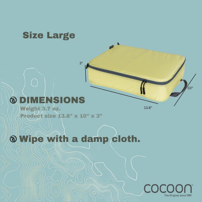 COCOON Discrete Light Packing Cubes - Large 超輕量拉鍊收納袋(大)