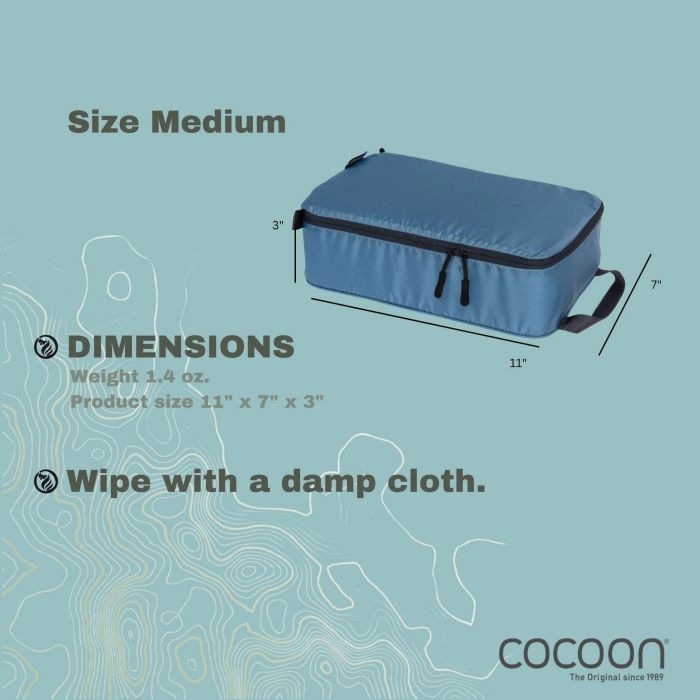 COCOON Discrete Light Packing Cubes - Medium 超輕量拉鍊收納袋(中)