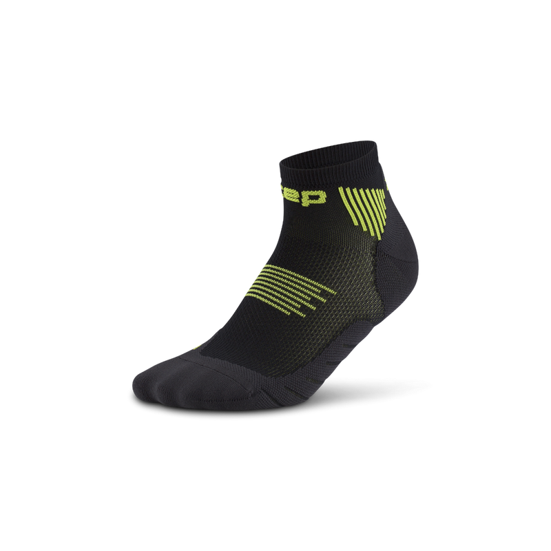 CEP The Core Run Compression Socks Low Cut 5.0 Men 跑步壓力襪 Black/Lime