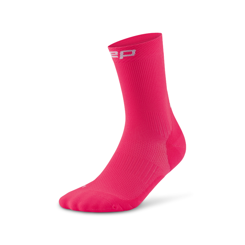 CEP The Core Run Compression Socks Mid Cut 5.0 中筒跑步壓力襪 Pink