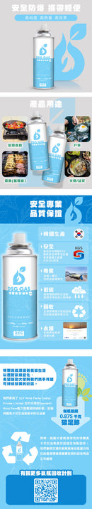 DSG Gas Butane Cartridge 250g 特爾高卡式石油氣