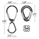 Nite Ize FlipOut™ Dual Carabiner 360°雙扣掛勾