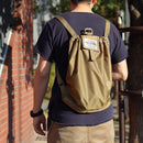 Post General Packable Drawstring Bag 摺疊束口防潑水雙肩後背包 Coyote