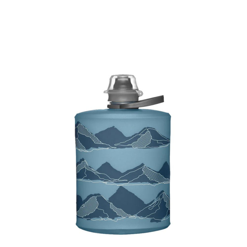 Hydrapak Mountain Stow™ Bottle 軟式摺疊運動水樽 Tahoe Blue