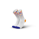 INCYLENCE Crystals Ultralight High Cut Running Socks White Purple Orange
