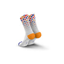 INCYLENCE Crystals Ultralight High Cut Running Socks White Purple Orange