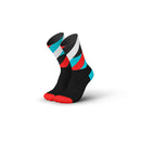 INCYLENCE Loops Ultralight High Cut Running Socks Black Cyan Inferno