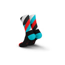 INCYLENCE Loops Ultralight High Cut Running Socks Black Cyan Inferno