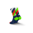 INCYLENCE Loops Ultralight High Cut Running Socks Navy Green Inferno